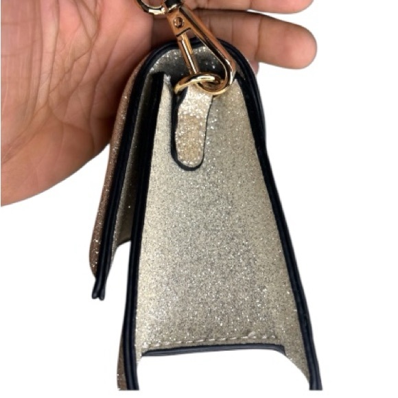 Aldo Elegant Glittery Handbag with Butterfly Accent - Picture 5 of 7